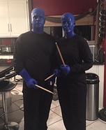 Blue Man Group Couple Homemade Costume