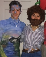 Bob Ross & His Happy Little Painting Homemade Costume