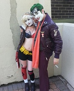 Bombshell Harley Quinn and Fighter Pilot Joker Homemade Costume
