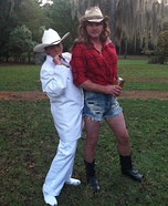 Boss Hogg and Daisy Duke Couple Costume