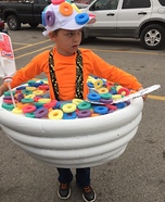 Bowl of Fruit Loops Homemade Costume