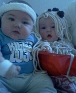 Bowl of Spaghetti and Biggest Loser Baby Costumes