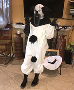 B&W Clown Homemade Costume