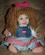 Cute DIY Cabbage Patch Doll Costume