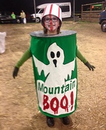 Can of Mountain Boo Homemade Costume