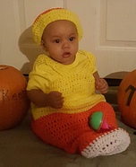 Candy Corn Baby Homemade Costume