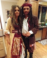 Captain Jack Sparrow and Calypso Homemade Costume