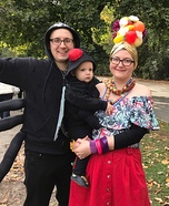 Carmen Miranda, Fruit Fly & Spider Homemade Costume