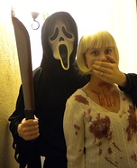 Casey Becker and Ghostface from Scream Costume
