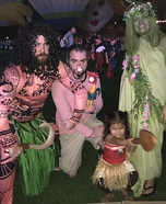 Cast of Moana Homemade Costume