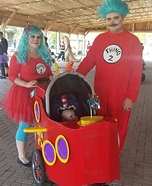 Cat in the Hat Family Homemade Costume