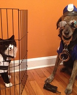 Cat Burglar and Dog Police Officer Costumes