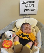 Charlie Brown Baby Costume DIY