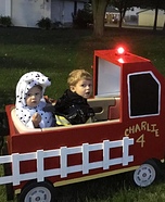 Charlie's Firetruck Homemade Costume