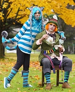 Cheshire Cat and Mad Hatter Homemade Costume