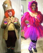 Cheshire Cat and Mad Hatter Homemade Costume