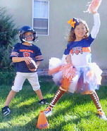 Chicago Bears Football Player and Cheerleader Costumes