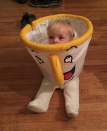 DIY baby costume ideas: Chip from Beauty and the Beast Costume