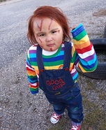 DIY Infant Chucky Costume