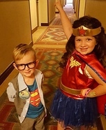Clark Kent and Wonder Woman Homemade Costume