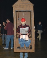 Cletus in an Outhouse Homemade Costume