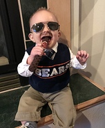 Coach Ditka Baby Homemade Costume