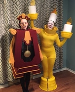 Cogsworth and Lumiere Homemade Costume