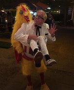 Colonel Carrying Chicken Homemade Costume