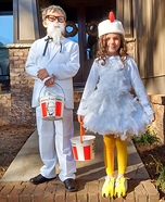 Colonel Sanders and his Chicken Homemade Costume
