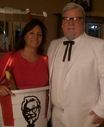 Colonel Sanders and his personal Bucket Homemade Costume