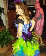 Colorful Peacock Homemade Costume