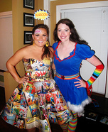 Homemade Comic Girl Costume