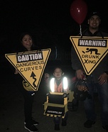 Construction Site Family Homemade Costume