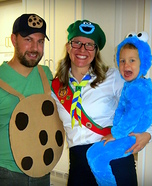 Cookie Addiction Family Homemade Costume