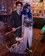 Corpse Bride and Scraps Homemade Costume