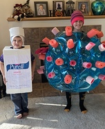 COVID and Hand Sanitizer Homemade Costume