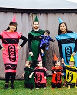 Crayola Family Homemade Costume