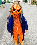 Creepy Pumpkin Scarecrow Homemade Costume