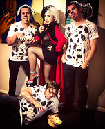 Cruela De Vil and her Puppies Homemade Costume