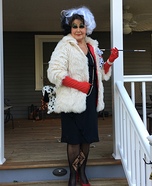 Cruella de Vil Homemade Costume