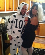 Cruella Deville and 101 Dalmatians Couple Costume