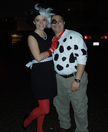 Cruella DeVille and Dalmation Costume