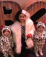 Cruella Deville and her Puppies Homemade Costume