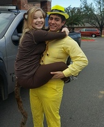 Curious George and the Man with the Yellow Hat Homemade Costume