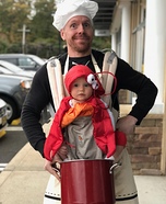 Daddy's Little Lobster Homemade Costume