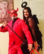 Davil and Angel Homemade Costume