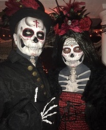 Day of the Dead Couple Homemade Costume