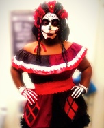 Day of the Dead Harley Quinn Homemade Costume