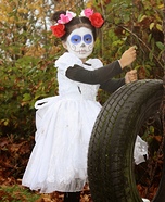 Day of the Dead Little Girl Homemade Costume