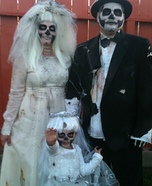 Dead Bride, Groom and Flower Girl Costumes